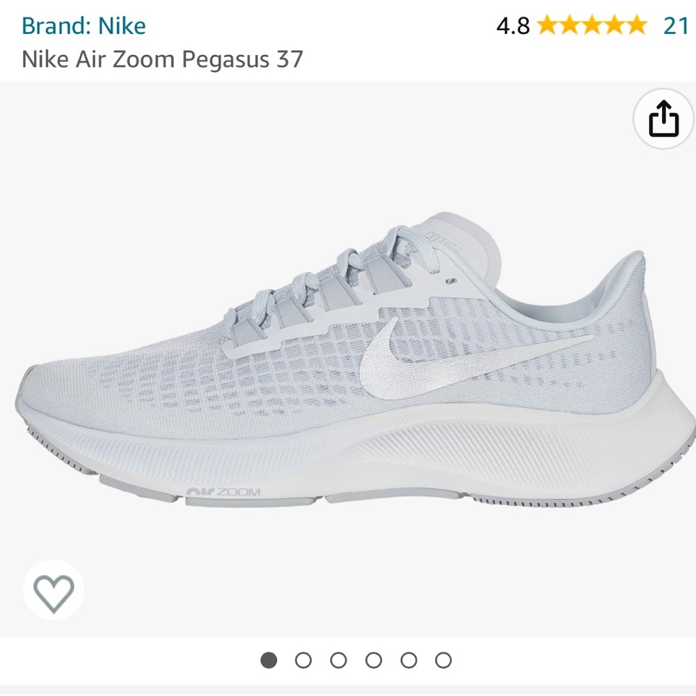 Nike Air Zoom Pegasus 37 Pure Platinum/Metallic Silver/Wolf Grey
